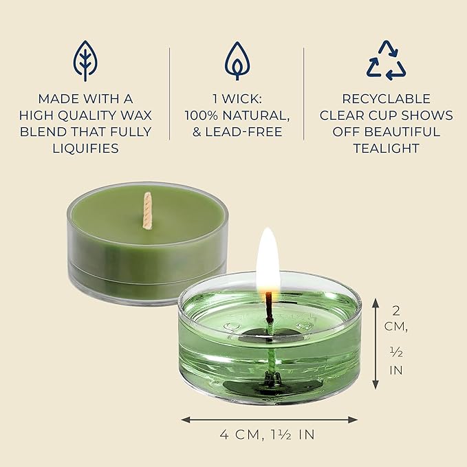 PartyLite Set of 12 Tea Lights Sampler Candles, Aromatherapy Holiday Hideaway Scented Candles Gift Set, Up to 4 to 6 Hours Burn Time