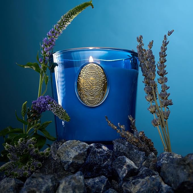 M&SENSE Natural Strong Summer Soy Candle | Summer's Night & Blue | 9.2 oz, 50H Burn Time | Luxury Scented Candle for Relaxation, Gifting, Home Décor | Ideal for Bedroom, Office, Party Ambiance