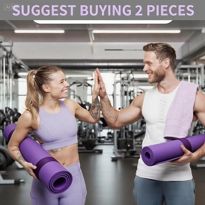 25" Yoga Mat Strap | Slap Band Holder for Carrying and Storage Mats | Rolled Scrunchie Yoga Essential Accessory