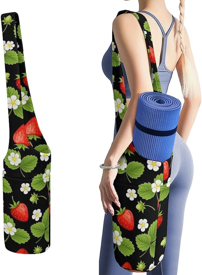Meaudiwes Large Yoga Mat Bag Fit Most Size for Ladies Yoga Mats Carrier Bags Multi-Functional Exercise Mat Holder Storage Bag