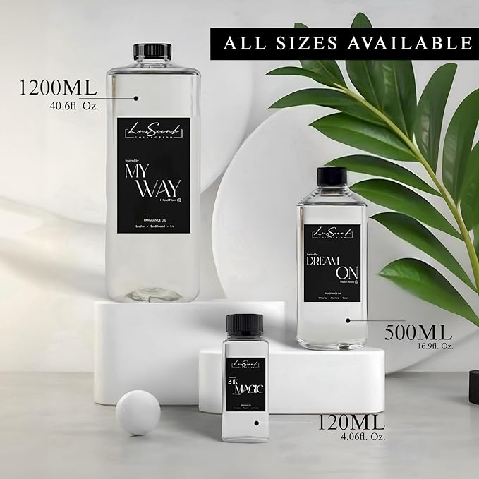 My Way Aroma Diffuser Oil 500ML - Waterless Essential Oil for diffusers - Luxury Hotel Fragrance - Oils for Aromatherapy - Fits in Any Diffuser (500ML, My Way)