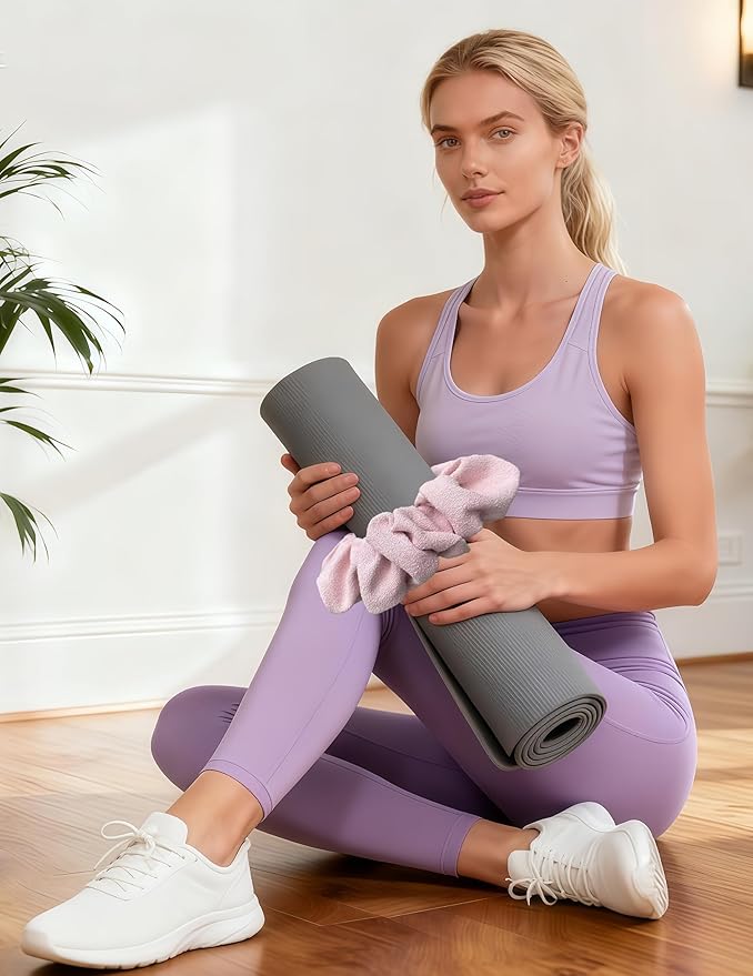 Zawuodar Yoga Mat Scrunchie - Yoga Mat Strap Band - Fits All Standard Yoga Mats (Not Suitable for Overly Thick Mats)