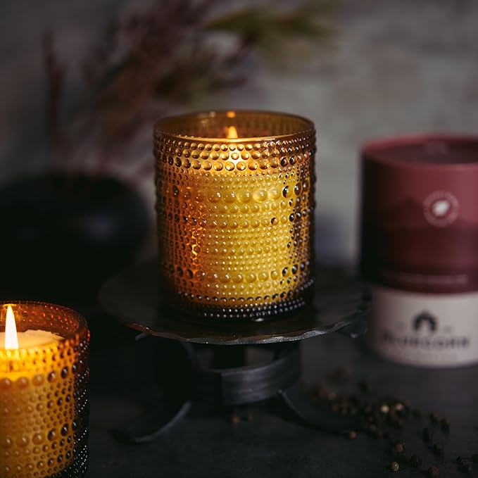 Bluecorn Aromática Scented Candle, Arroyo Fragrance with Black Pepper, Citrus & Amber, Vegan Coconut Wax Candle, Long Lasting Candle for Home Decor, Gifts for Women & Men, American Made, 6 Oz Jar