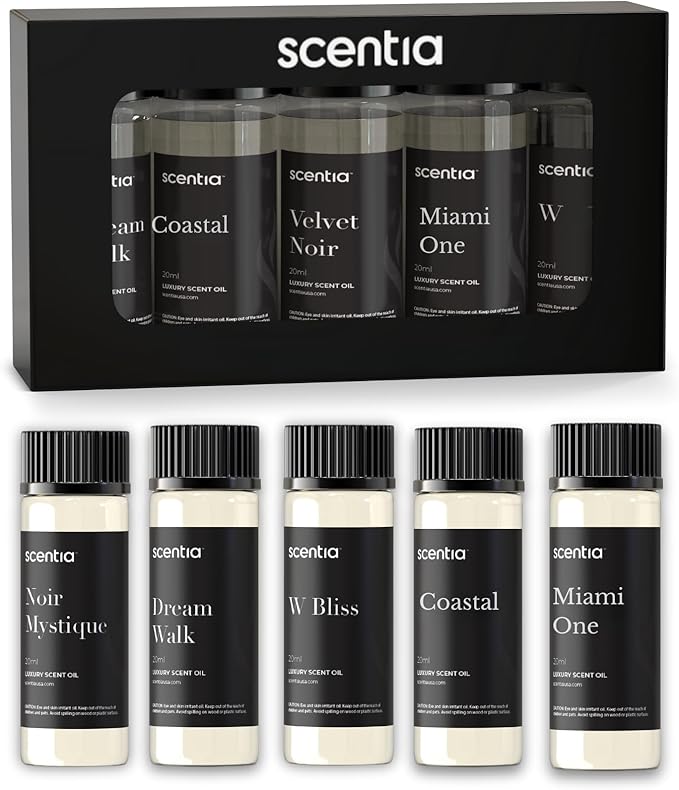 Diffuser Oil | Aromatherapy Fragrances Inspired by 5-Star Iconic Retreat | Essential Oil Blend | Luxurious Scents Gift Set-5x20ml Bottles Set-The 1 Hotel Miami Beach & Premium Resorts- Hostess Gift