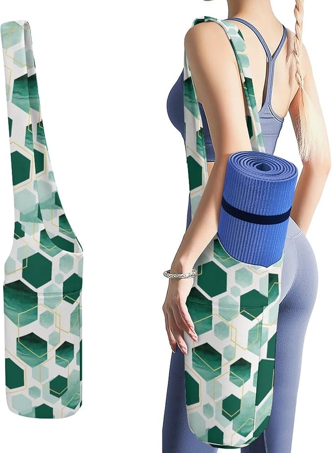 KKdskkds Fantasy Evil EyesYoga Mat Bag Large Opening Long Tote Yoga Mat with Pocket Fit Most Size Mats