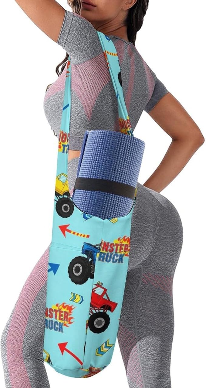 Aiyoolee Yoga Mat Bag with Large Pocket, Strap Bag Carriers for Women