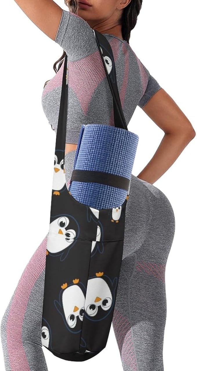 Aiyoolee Yoga Mat Bag Large Tote Carrier Holder with Water Bottle Pocket Yoga Bags