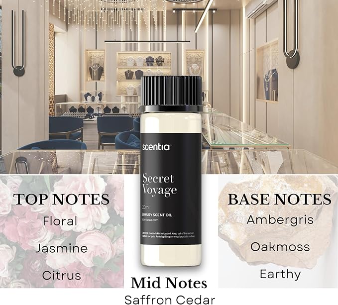 Perfume-Inspired Essential Oil Set – 3×20 ml Diffuser Oils with Floral & Woody Notes | Designer Fragrance Blends for Home, Spa & Aromatherapy - Thanksgiving & Holiday Gift
