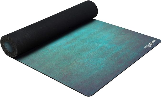 YOGA DESIGN LAB | The Combo Yoga Mat | 2-in-1 Mat+Towel | Eco Luxury | Ideal for Hot Yoga, Power, Bikram, Ashtanga, Sweat | Studio Quality | Includes Carrying Strap!