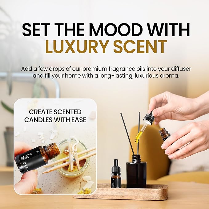 RC Blend Scent Diffuser Oil | Luxury Hotel-Inspired Fragrance | Candle Making Oil | Versatile and Mess-Free | Long-Lasting Essential Oils for Humidifiers, Spa, Home, and Office | by Perfa