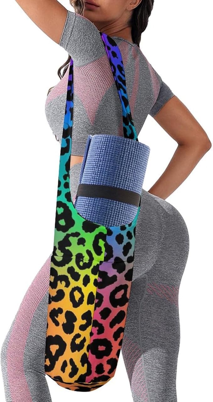 Meaudiwes Large Yoga Mat Bag Fit Most Size for Ladies Yoga Mats Carrier Bags Multi-Functional Exercise Mat Holder Storage Bag