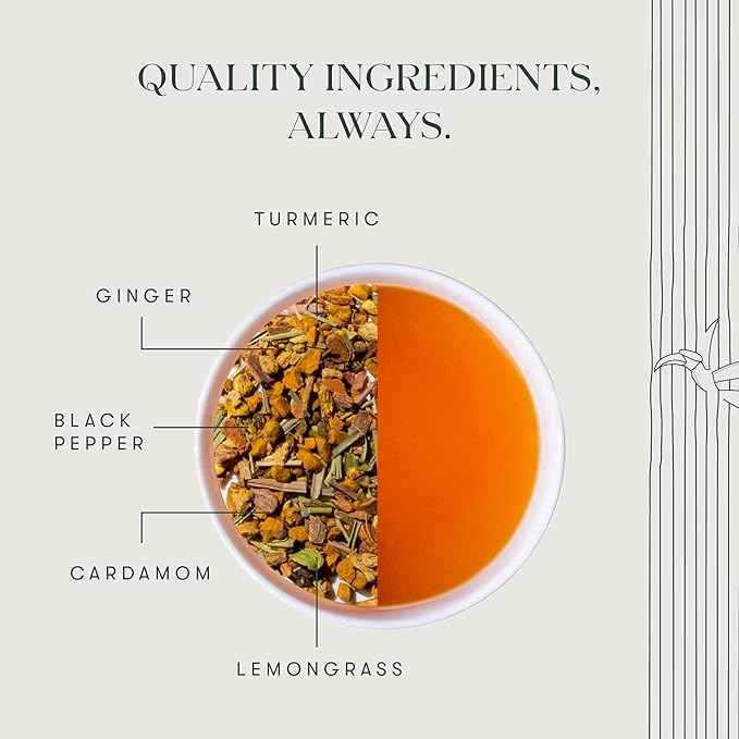 Luxmi Estates Turmeric Time-Out Herbal Tea 25 Tea Bags (50g) Pack