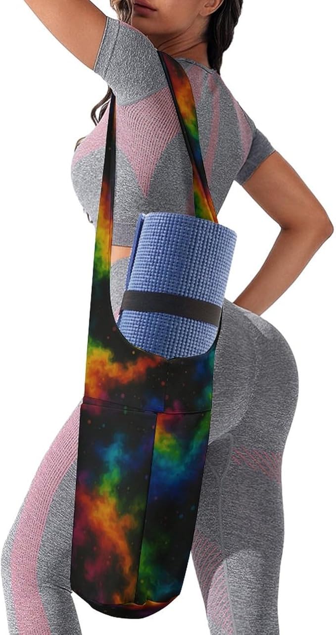 KKdskkds Lovely Pig And HeartYoga Mat Bag Large Opening Long Tote Yoga Mat with Pocket Fit Most Size Mats