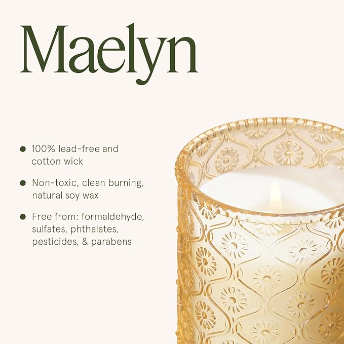 LA JOLIE MUSE Tahitian Lychee Candle - Lychee, Melon, Pineapple | 6 oz Natural Soy Wax | 40 Hours Clean Burn | Tropical Fruit Candle | Gift for Little Getaway
