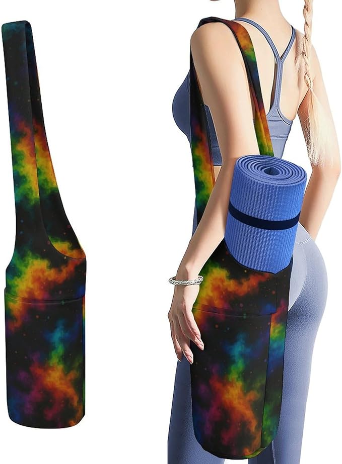 KKdskkds Lovely Pig And HeartYoga Mat Bag Large Opening Long Tote Yoga Mat with Pocket Fit Most Size Mats
