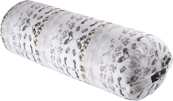 Hugger Mugger Round Yoga Bolster - Firm Round Shape, Higher Profile, Great Under Knees, Soft Support, Handmade in The USA