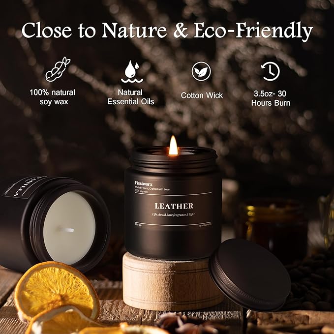 9 Pack Scented Candles Set Gifts for Men,Aromatherapy Candle Set with Scents (Vanilla/Lavender/Cedarwood) - Gift for Dad, Boyfriend, Birthday, Father’s Day, Anniversary