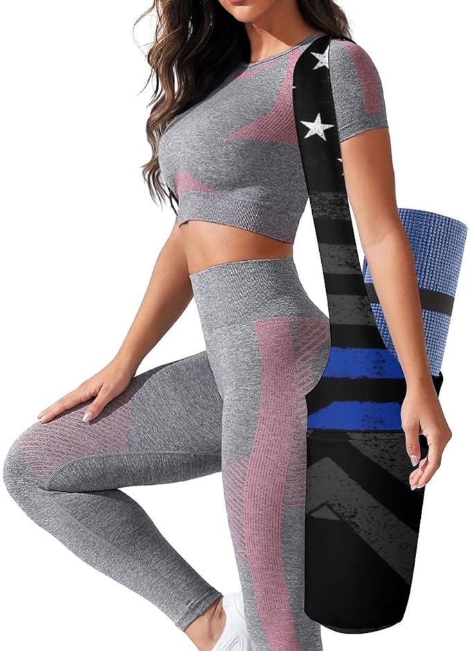 Aiyoolee Yoga Mat Bag Large Tote Carrier Holder with Water Bottle Pocket Yoga Bags
