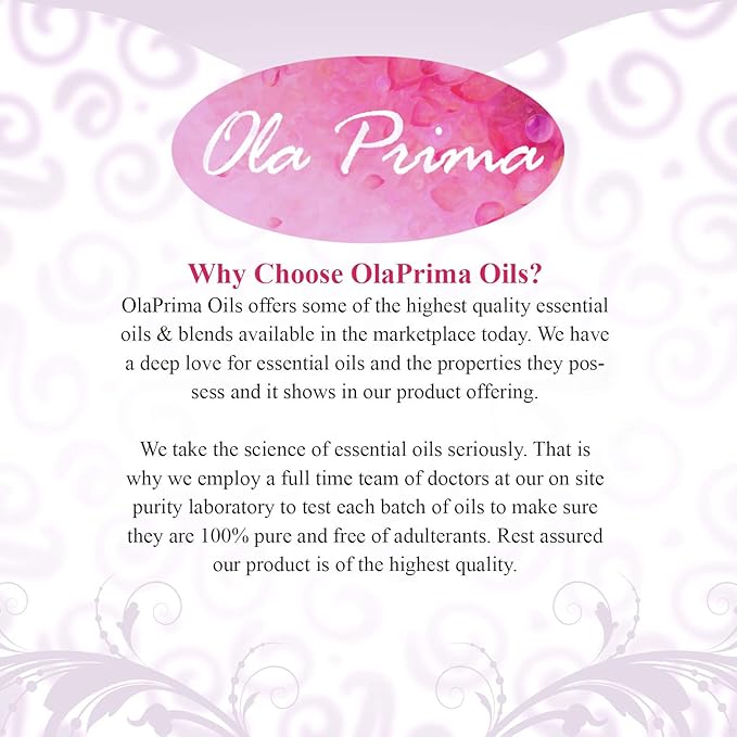 Ola Prima Ginger Essential Oil Therapeutic Grade for Aromatherapy, Diffuser, Lymphatic Massage, Hair, Skin – 4 fl oz Dropper