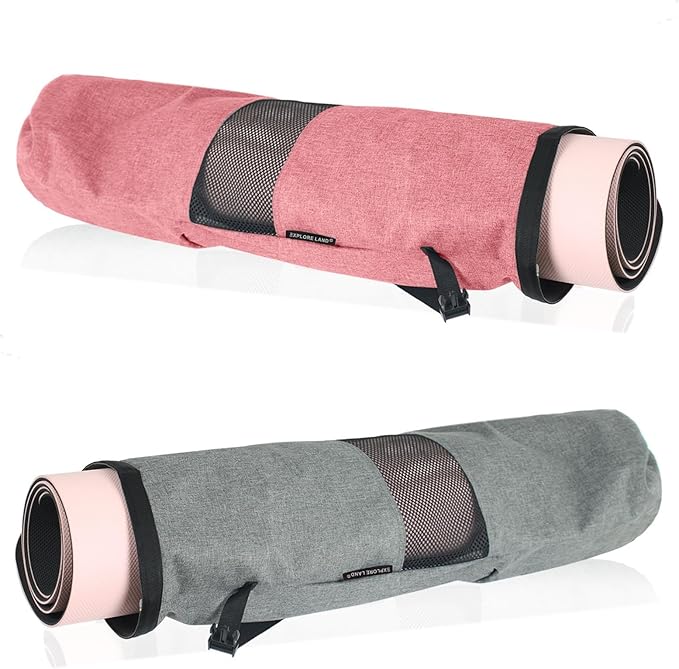 Explore Land Oxford Yoga Mat Storage Bag with Breathable Mesh Window and Large Pockets