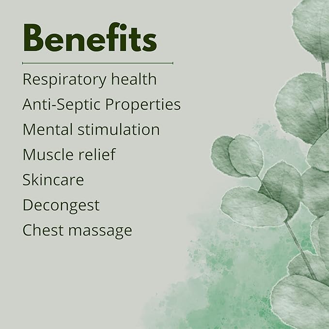 Eucalyptus Globulus Essential Oil by One Arome – Pure, Undiluted & Steam-Distilled Herbal Aroma for Diffusers for Home, Massage (Dilute), Cleaning & Linen Refresh(Pack of 6 × 1.0 fl oz Each)