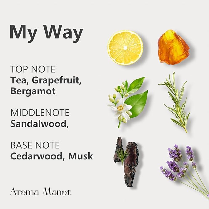 Hotel Scent Essential Oil - My Way - Luxury Hotel Inspired Home Aromatherapy Diffuser Oil - Lemon, Bergamot, Orange Blossom- for Diffuser, Humidifier, Ultrasonic, Reed - 150ML