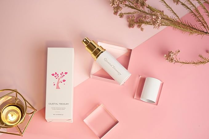 Blessed Floral Essence Spray - No.6 Miracle - Distilled Liquid from Five Elements Vitality Aqua with Harmonized Elixer - Courage, Emotional Comfort, Inner Peace, Resillience - 30ml