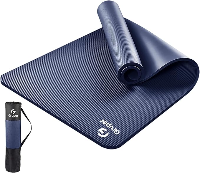 Yoga Mat Non Slip NBR Extra Thick Yoga Mat, 72"L x 32"/24"W x 0.6"/0.4"TH (185cm x 80cm/61cm x 15mm/10mm), Anti-Tear Exercise Mat with Carrying Strap and Bag, Workout Mats for Yoga, Pilates