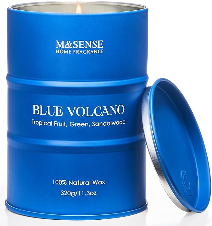 M&SENSE Tropical Fruit Soy Scented Candles Natural Non Toxic, Summer Candles 11.3oz 70 Hours Long Lasting Burning, Unique Candle Gifts Cozy Room Decor for Women Men