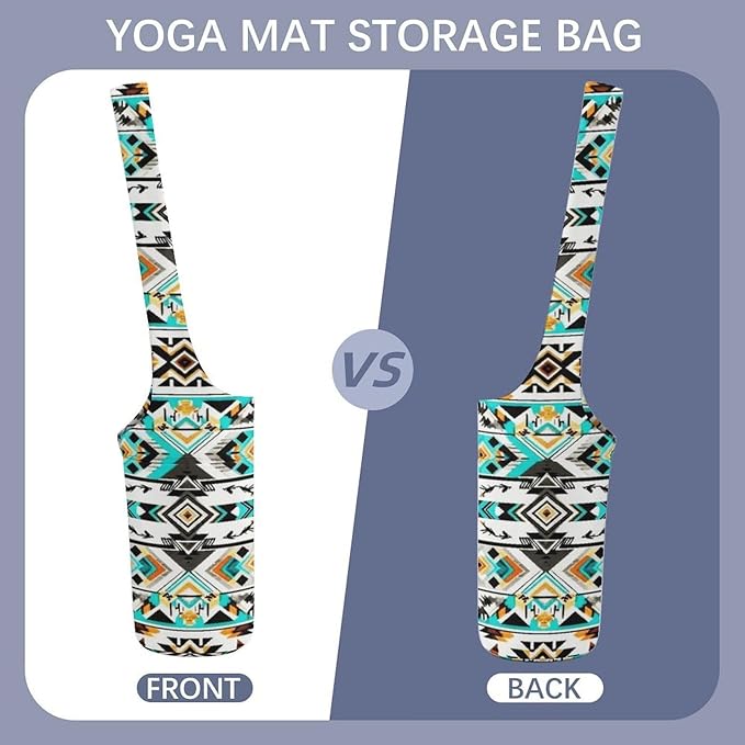 Aiyoolee Yoga Mat Carrier Portable Single Shoulder Strap Bag with Pocket for Gym Yoga Workout Travel