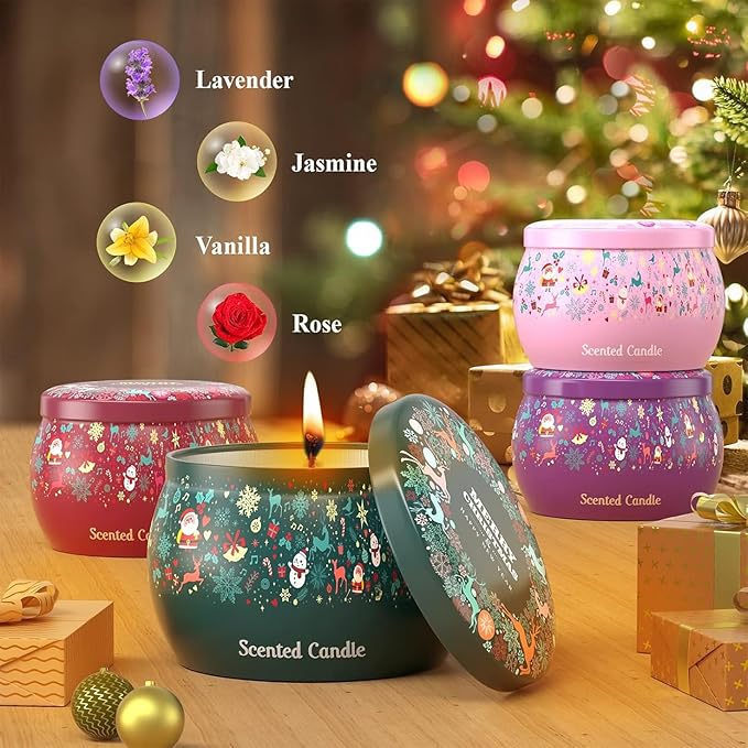 Aromatherapy Christmas Candles for Home Scented