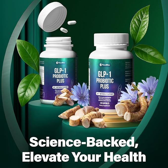 120 Probiotic Capsules - 900 Million AFU of Akkermansia, Clostridium, Bifidobacterium. Added Prebiotic Chicory and Green Tea Exact. Gluten Free - Vegan - Non GMO.