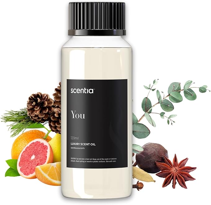 Fierce-Inspired Diffuser Oil - Scentia You Fragrance Oil Perfume Dupe - 120 mL, 4 Fl oz Diﬀusers - A and F Inspired. Natural Essential Scented Oil for Aromatherapy, SPA and Home, Thanksgiving Gift