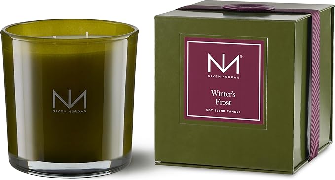 Niven Morgan, Verdant Candle, Winter Frost, 14 Ounces
