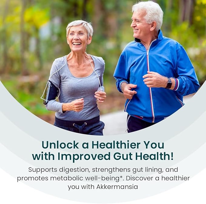 UpNourish Probiotics for GLP-1 Support, 5 Billion TFU Akkermansia Muciniphila for Digestive Health, Leaky Gut, Immunity and Metabolic Health, Prebiotics and Probiotics for Women and Men, 60 Capsules