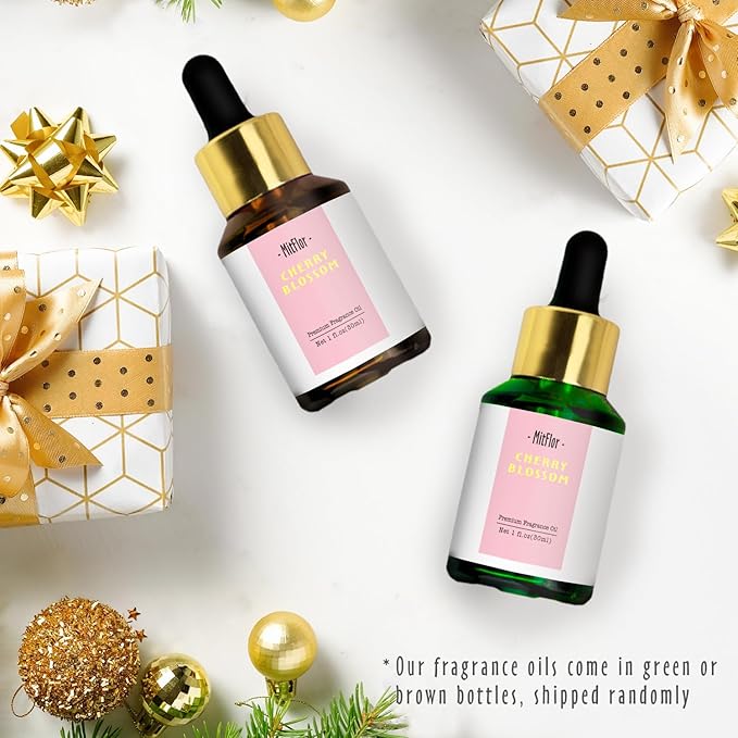 Cherry Blossom Fragrance Oil, MitFlor 30ml Essential Diffuser Oil, Premium Fragrance Oil for Soap & Candle Making, Floral Scents for Home Fragrance