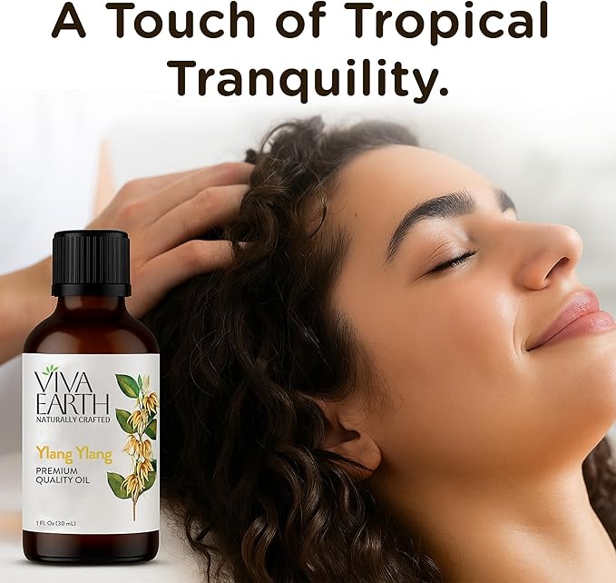 Ylang Ylang Essential Oil – Premium Quality Oil for Diffusers, Aromatherapy, Massage, DIY Aromatic Blends, Soap & Candle Making – with Dropper, 1 Fl Oz