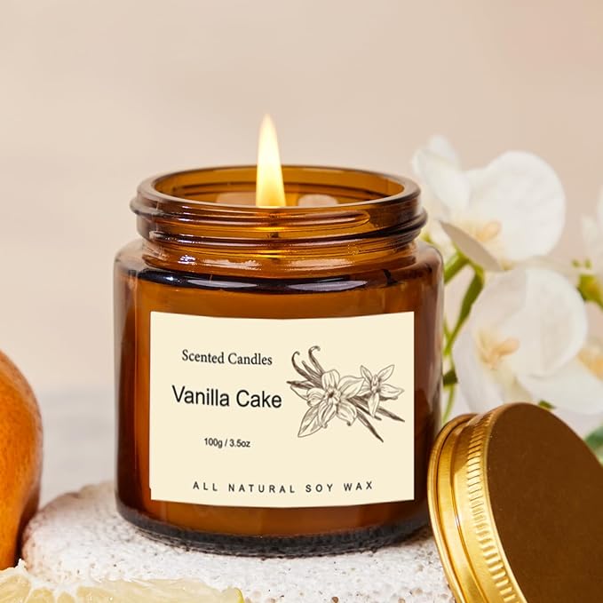 12 Pack Candles for Home Scented,Long Lasting Soy Candles for Home,Holiday Scented Candle Gift Set with Cinnamon Apple,Pumpkin Chai&Vanilla,Natural Aromatherapy Candles,Gifts for Women