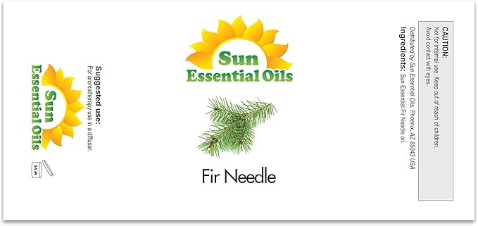 Sun Essential Oils 8 oz Bulk Fir Needle Essential Oil
