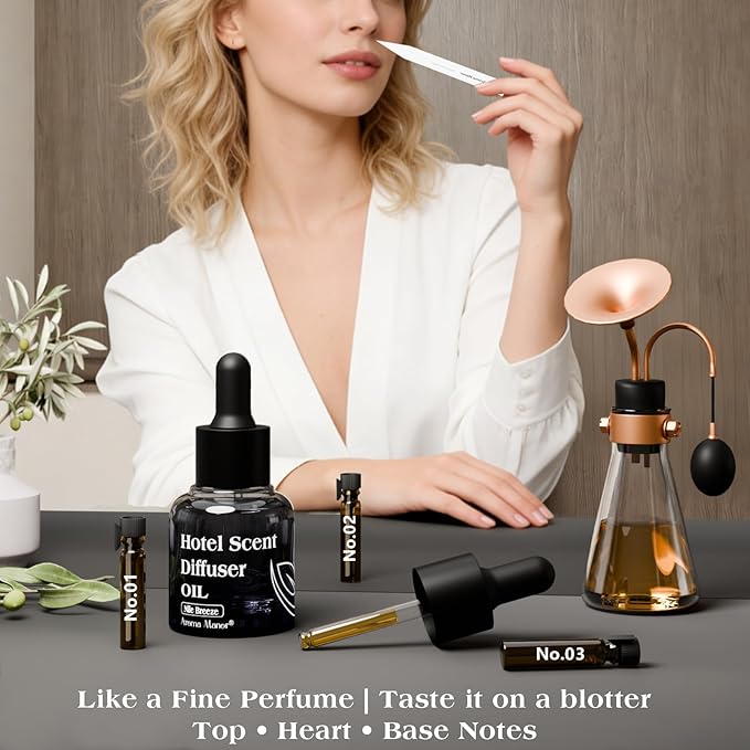 Nile Breeze Diffuser Oil - Hotel Fragrance Oil for Scent Diffuser, Premium Aromatherapy Oils for Diffuser Machine, Essential Oil Blend with Citrus & Cedarwood, Luxury Air Freshener - 1fl oz