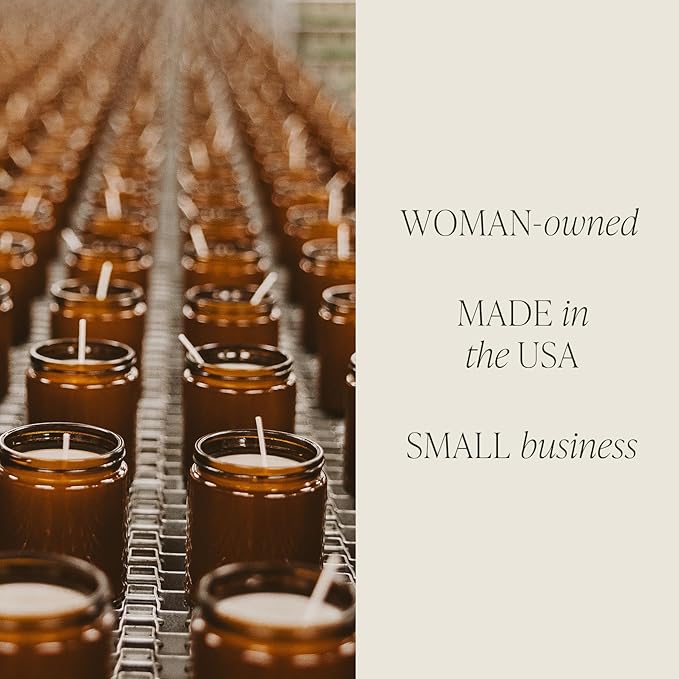 Sweet Water Decor Merry and Bright Candle - Bayberry, Fir, Nutmeg, and Clove Winter Non Toxic Christmas Scented Soy Candles for Home - 9oz Amber Jar, 40 Hour Burn Time, Made in The USA