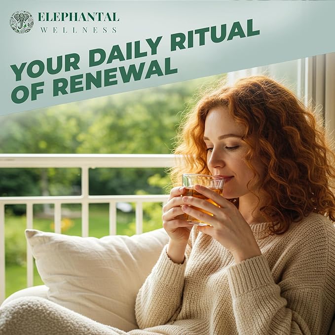 Elephantal Wellness Premium Detox Herbal Tea | Daily Liver, Kidney, Blood & Digestive Support with Turmeric, Milk Thistle, Dandelion & Burdock | Non-GMO, Handmade, Caffeine-Free Loose Leaf Blend - 4oz, 40 Servings