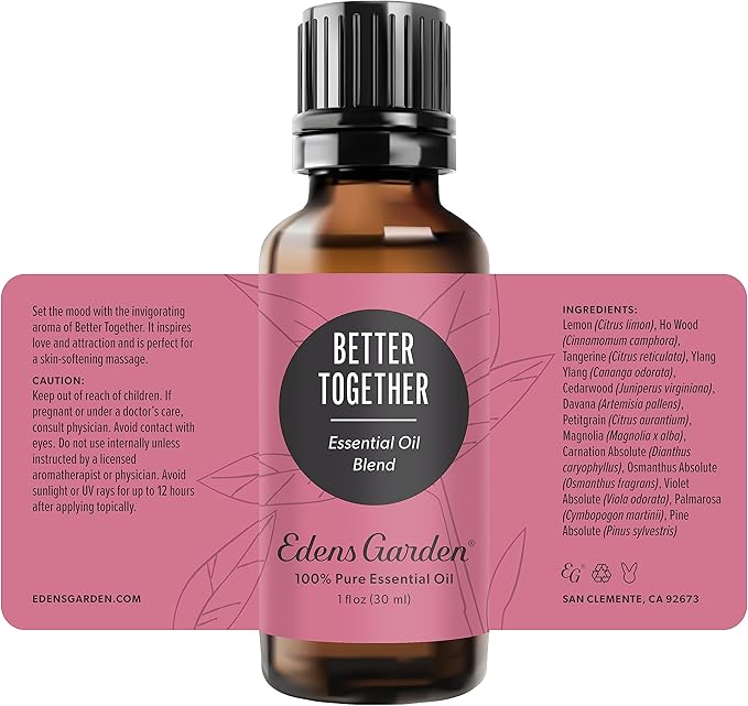 Edens Garden Better Together Essential Oil Blend- 100% Pure Premium Grade, Undiluted, Natural, Therapeutic, Aromatherapy, The Best for Candle, Laundry, Humdifiers 30 ml (1 fl oz)