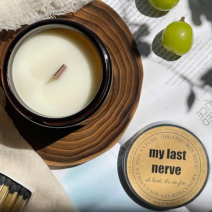 KOTKAS Coconut Vanilla Scented Candles - 8oz Natural Scented Soy Candles Non Toxic Aromatherapy Candles for Home Scented Candles Gifts for Women Bath Relaxing Calming Soothing Relaxation Stress Relief