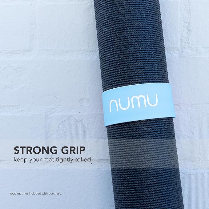 Numu Yoga Mat Strap Slap Band - Easy Snap On to Keep Exercise Mat Tightly Rolled and Secured for Yoga Mat Storage and Travel