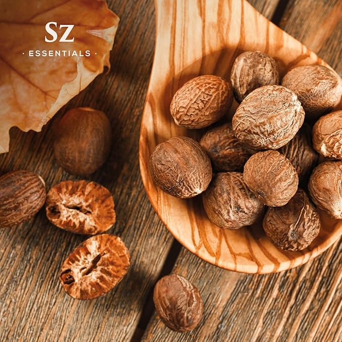 – Nutmeg Essential Oil – 100% Pure & Undiluted– Therapeutic Grade, Steam Distilled, Myristica Fragrans - for Aromatherapy, Skincare, and Massage - 0.17 oz (5 mL)
