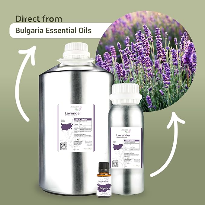 Lavender Oil - Bulgarian Essential Oils - Lavender Diffuser - Pure Therapeutic Grade (22lbs)