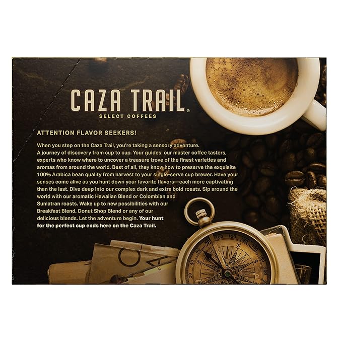 Caza Trail Coffee Pods, Decaf Breakfast Blend, Single Serve (Pack of 24) (Packaging May Vary)