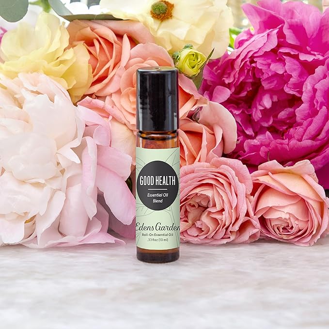 Edens Garden Good Health Essential Oil Roll-On Blend- 100% Pure Premium Grade, Natural, Therapeutic, Aromatherapy, Kid & Skin Safe, The Best For Comfort, Health, Wellness Pre-Diluted 10 ml (.33 fl oz)