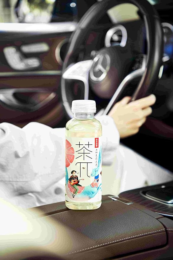 Tea PI Iced Tea – Jasmine Green Tea, Grapefruit Sweet Iced Fruit Tea Bottles, Real Juice, -16.9 fl oz, 500mL, 15 Pack